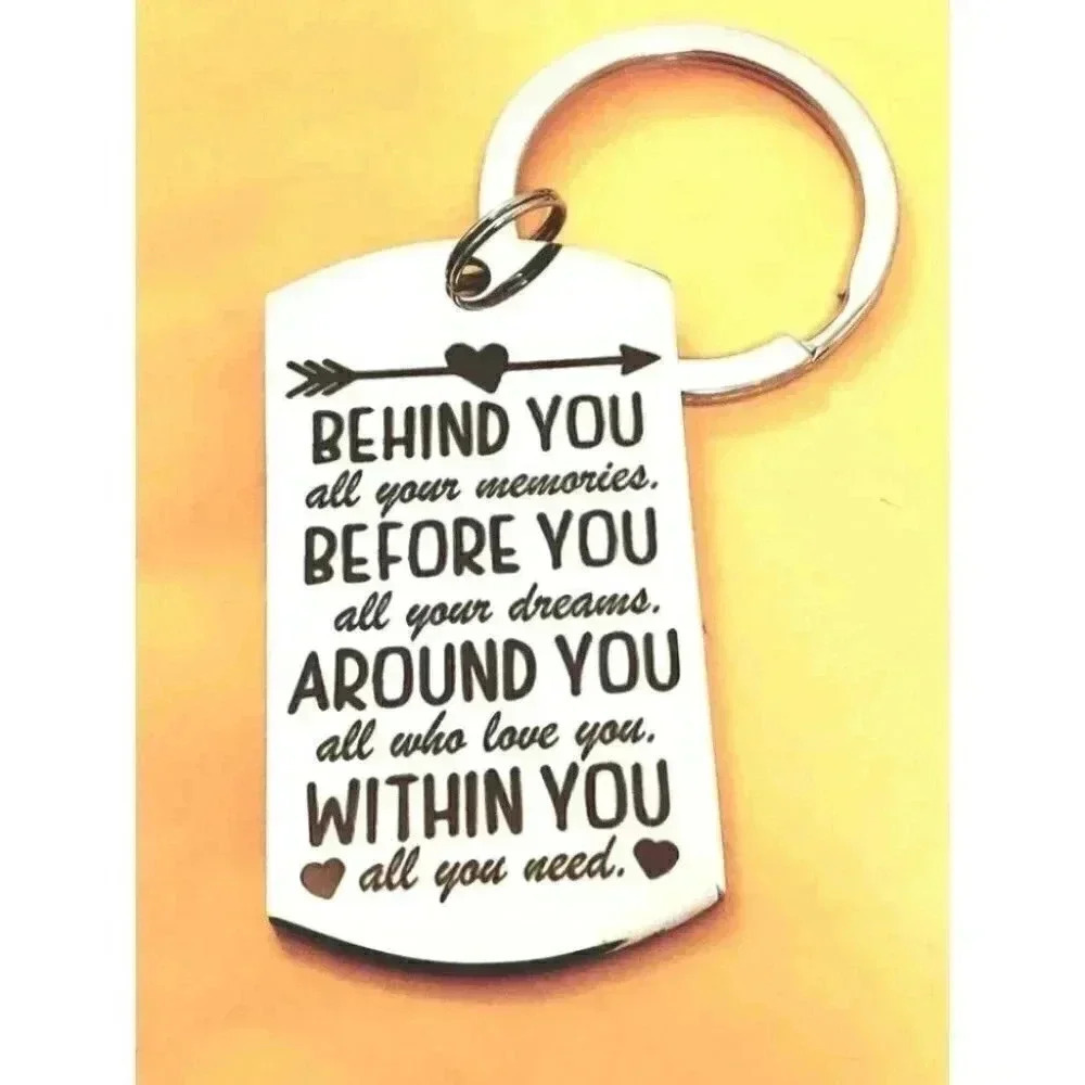 Behind You Zall Your Memories.... Keychain